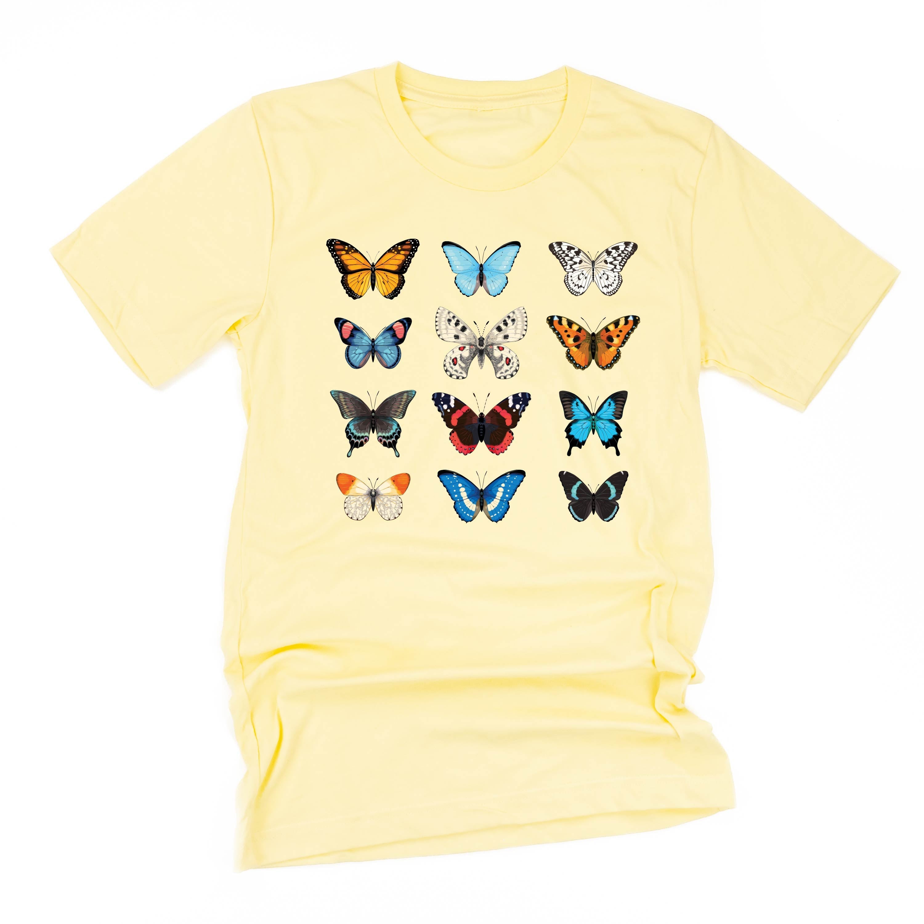3x4 Butterfly Chart - Unisex Tee Little Mama Shirt Shop