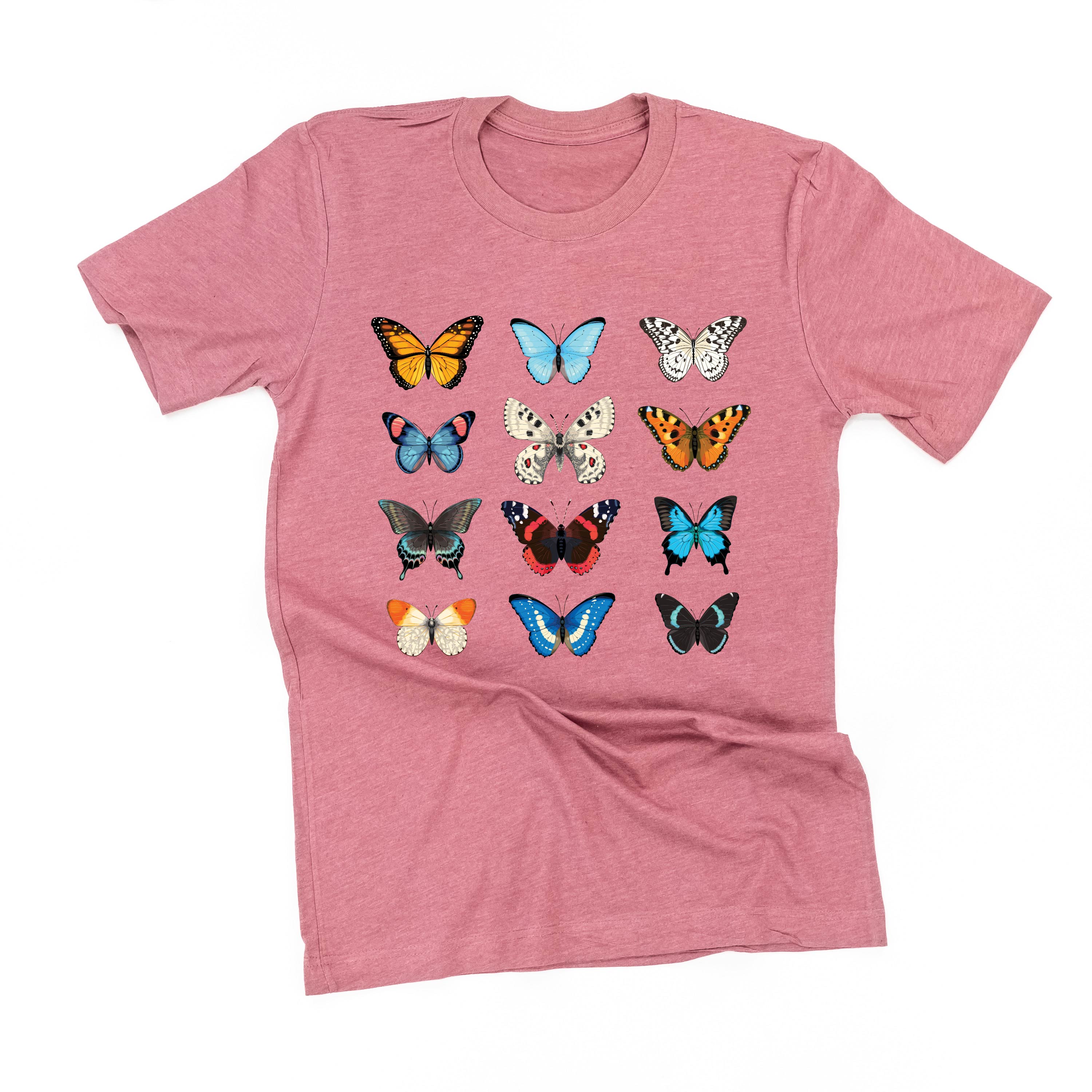 3x4 Butterfly Chart - Unisex Tee Little Mama Shirt Shop