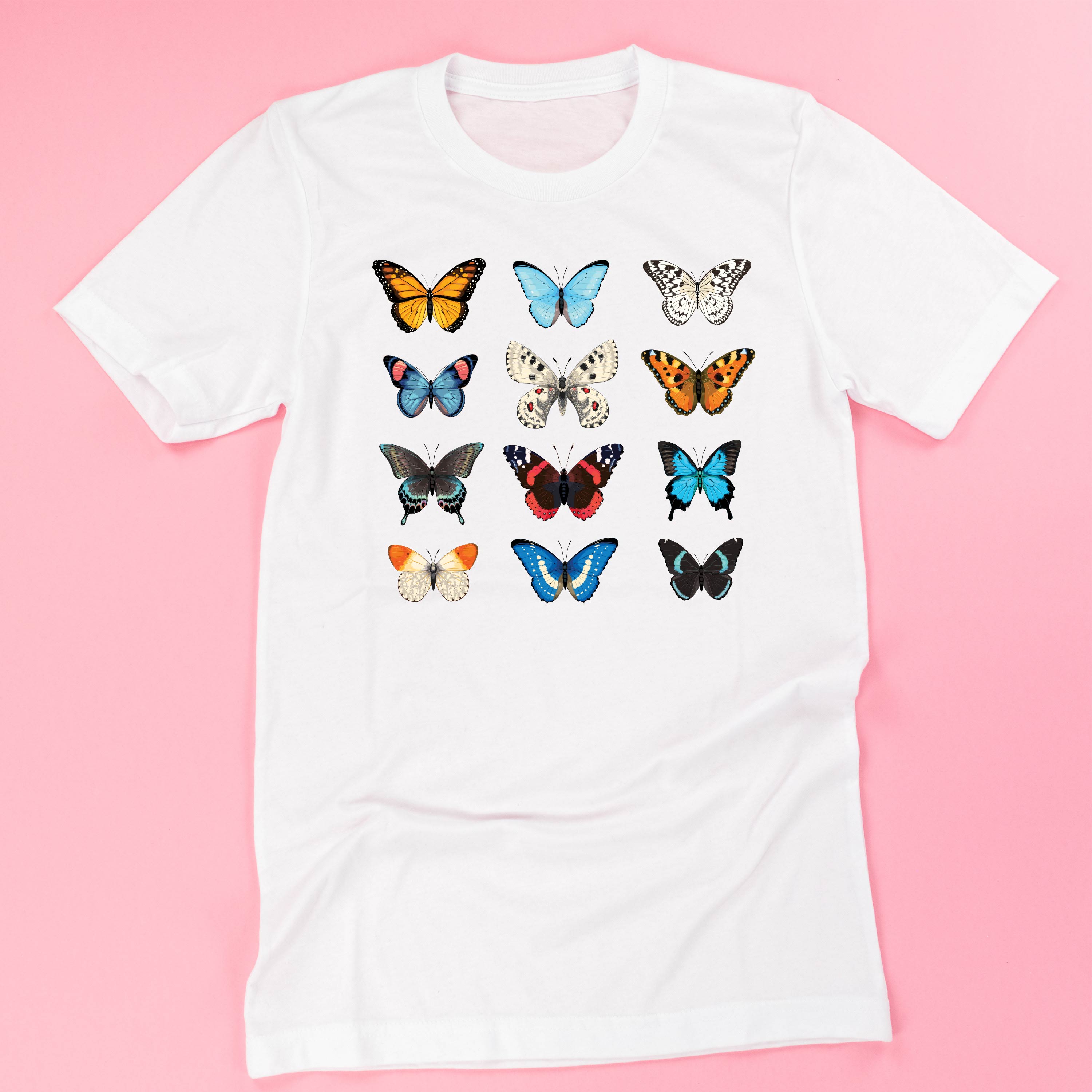 3x4 Butterfly Chart - Unisex Tee Little Mama Shirt Shop
