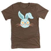 Blue Checkered Bunny - Unisex Tee Little Mama Shirt Shop