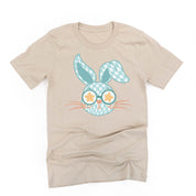 Blue Checkered Bunny - Unisex Tee Little Mama Shirt Shop