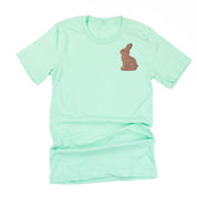 Chocolate Bunny (pocket) - Unisex Tee Little Mama Shirt Shop