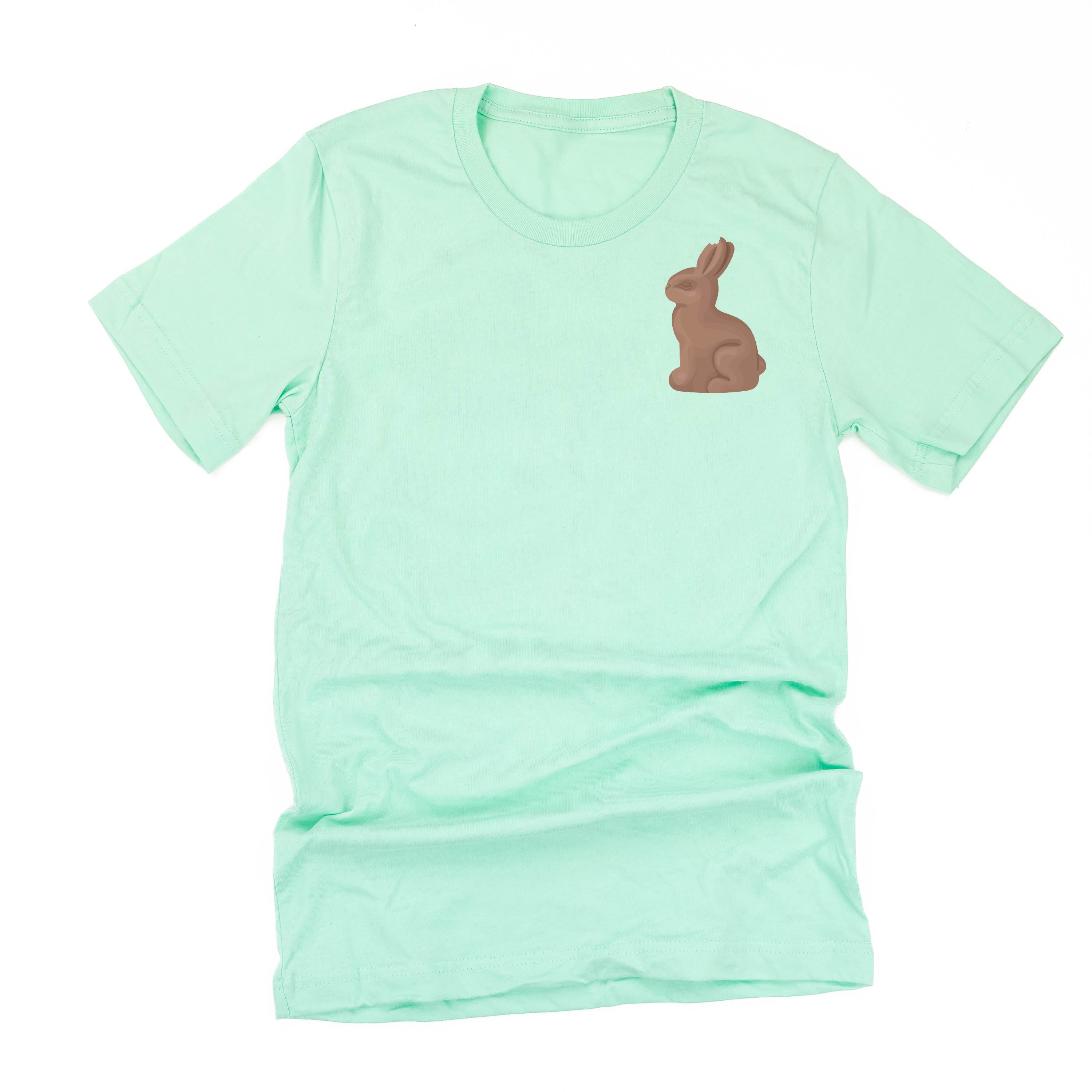 Chocolate Bunny (pocket) - Unisex Tee Little Mama Shirt Shop