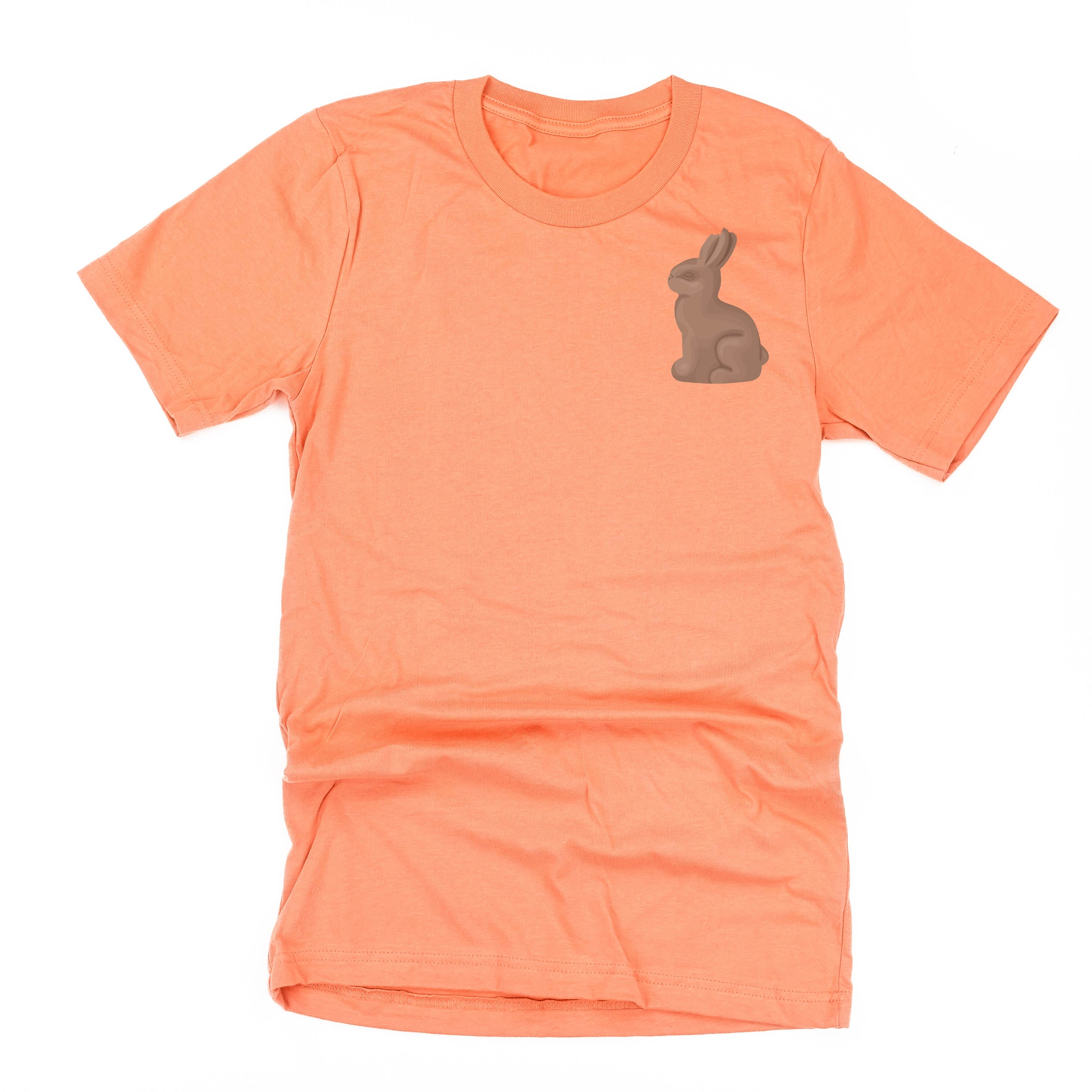 Chocolate Bunny (pocket) - Unisex Tee Little Mama Shirt Shop