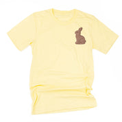 Chocolate Bunny (pocket) - Unisex Tee Little Mama Shirt Shop