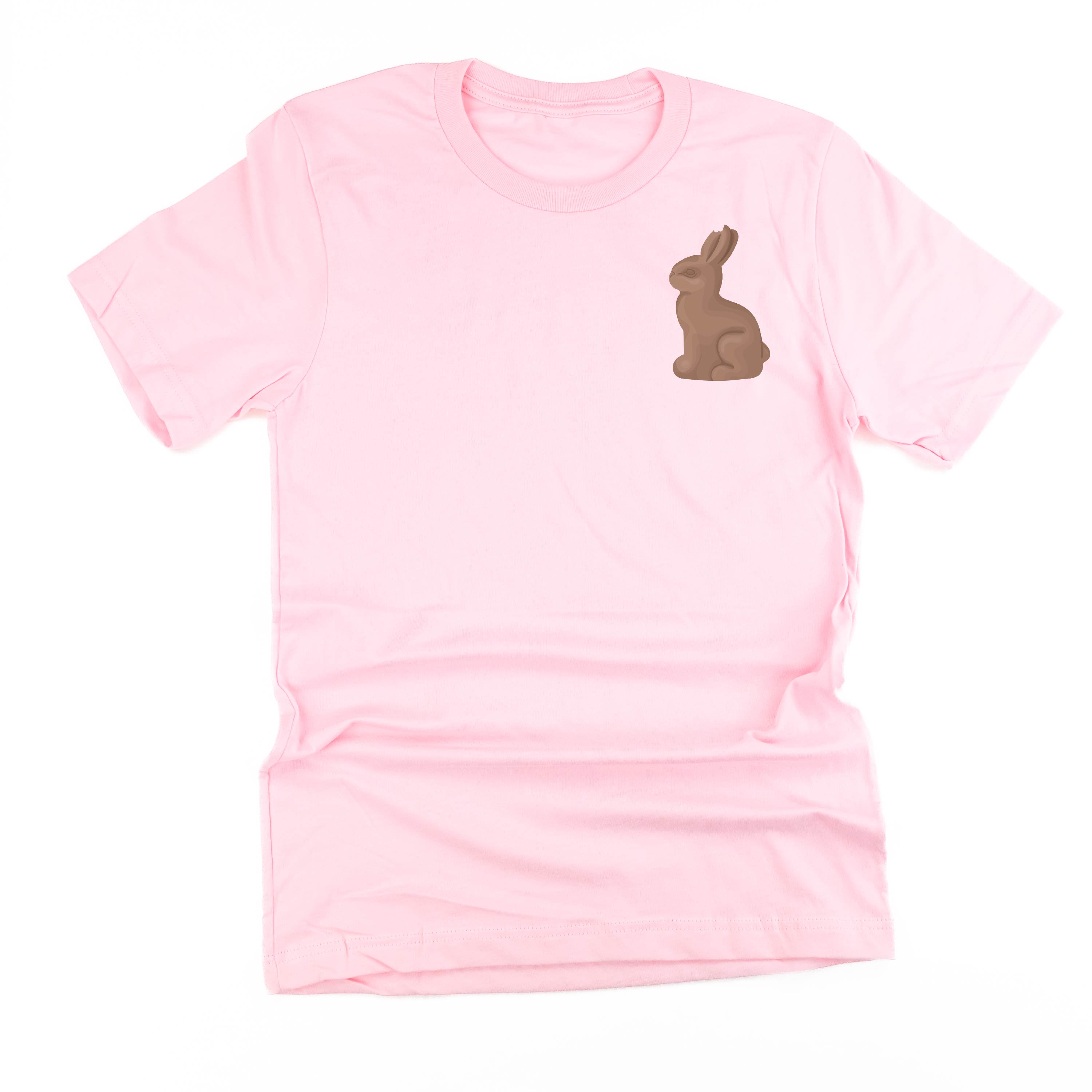 Chocolate Bunny (pocket) - Unisex Tee Little Mama Shirt Shop