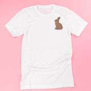 Chocolate Bunny (pocket) - Unisex Tee Little Mama Shirt Shop