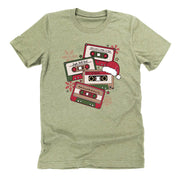 Christmas Cassette Tapes - Unisex Tee Little Mama Shirt Shop