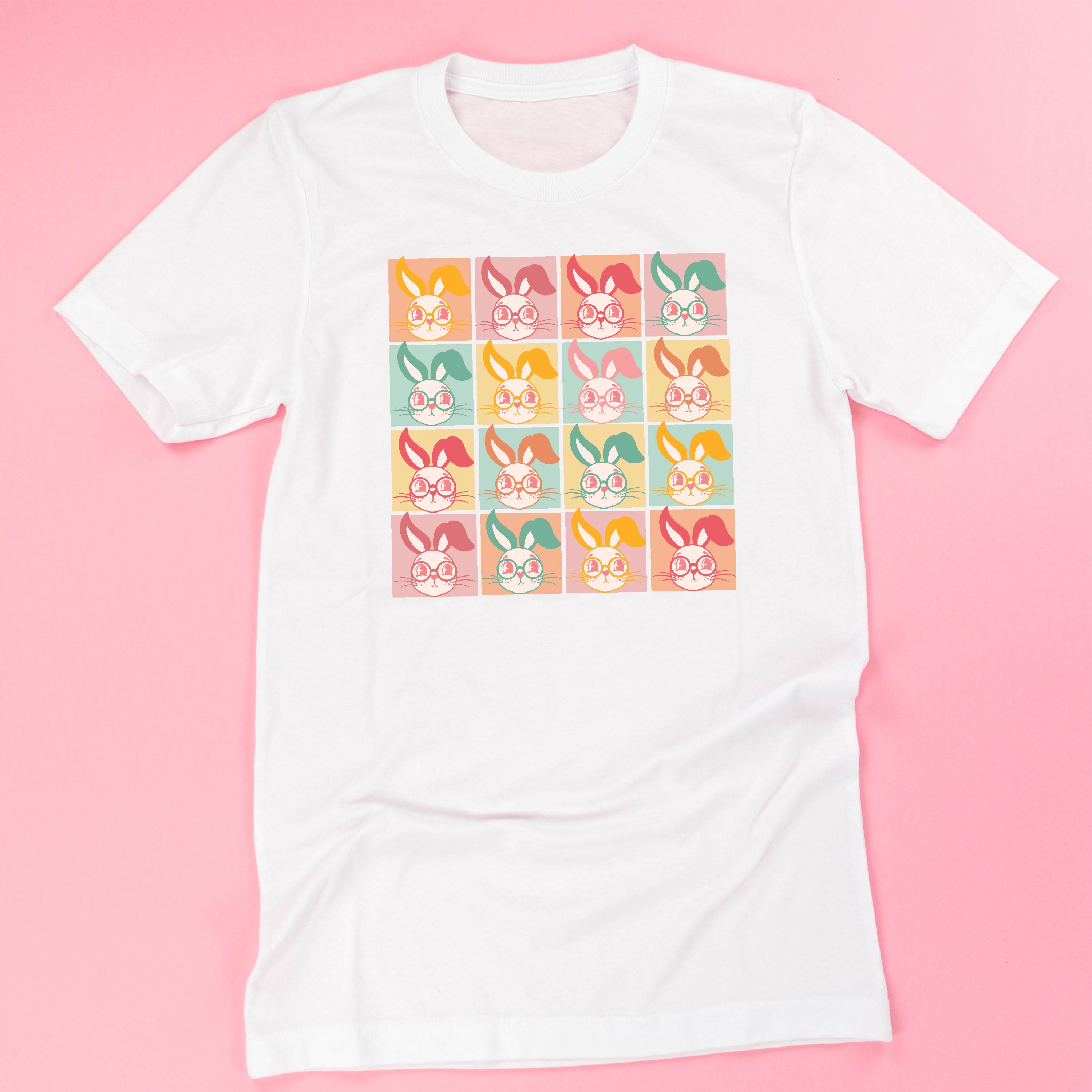 Clever Pastel Bunnies - Unisex Tee Little Mama Shirt Shop