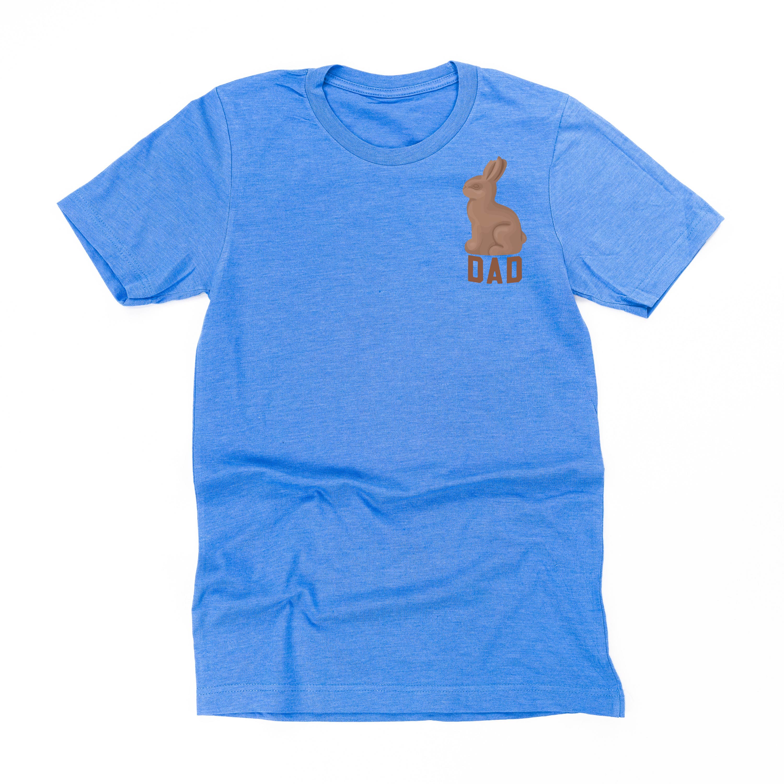 Dad - Chocolate Bunny (pocket) - Unisex Tee Little Mama Shirt Shop