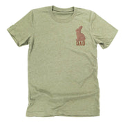 Dad - Chocolate Bunny (pocket) - Unisex Tee Little Mama Shirt Shop