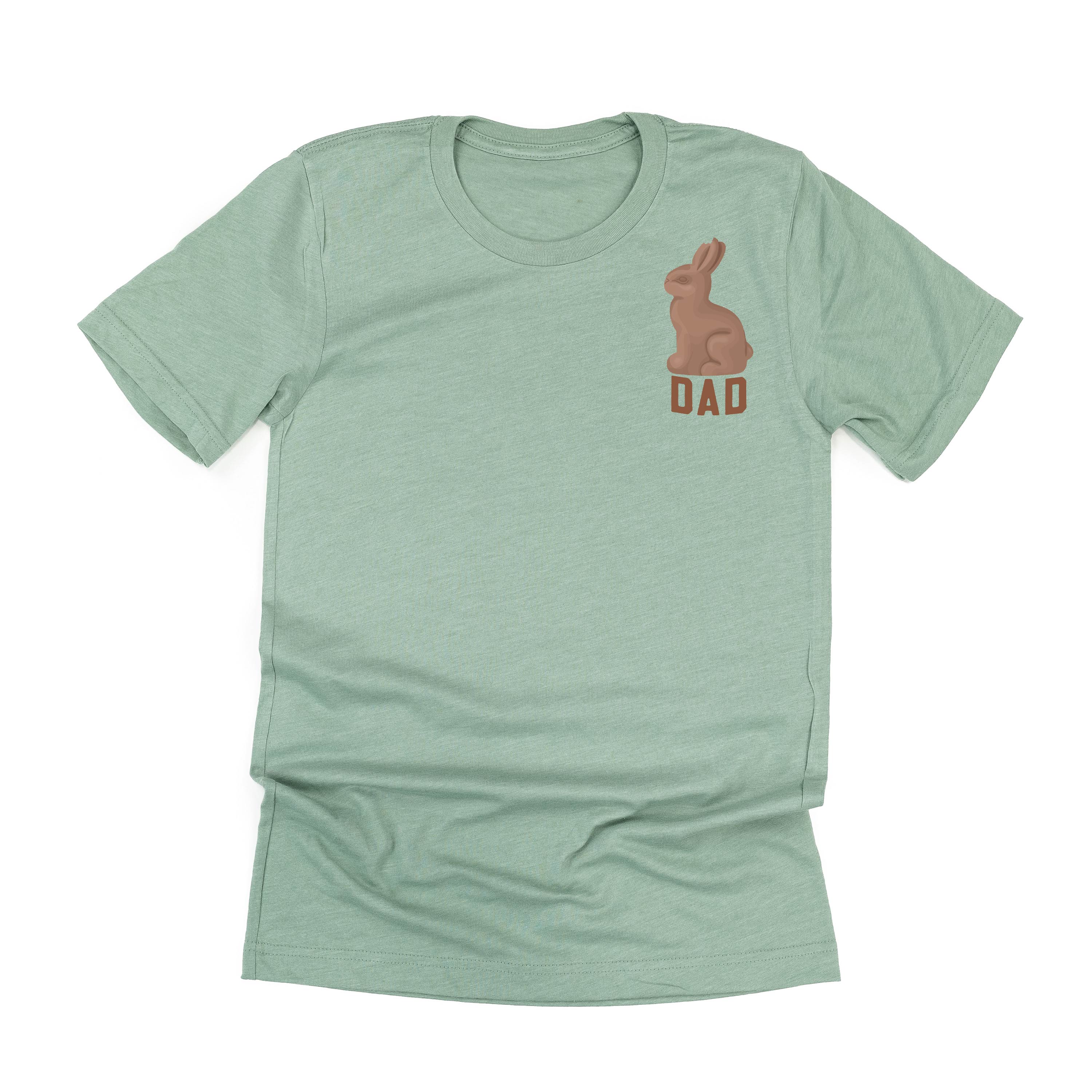 Dad - Chocolate Bunny (pocket) - Unisex Tee Little Mama Shirt Shop