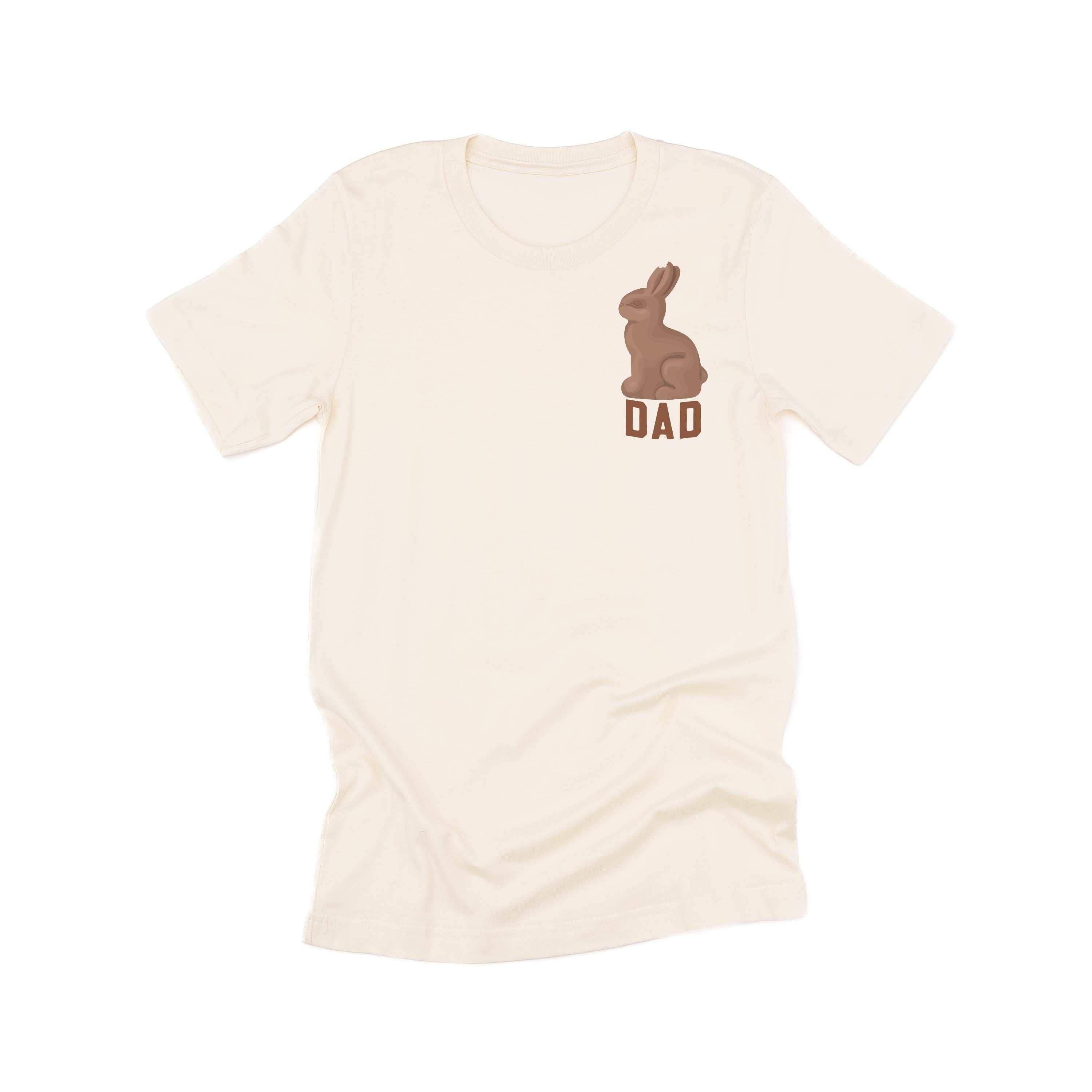 Dad - Chocolate Bunny (pocket) - Unisex Tee Little Mama Shirt Shop