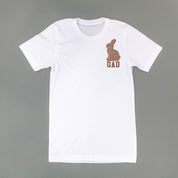 Dad - Chocolate Bunny (pocket) - Unisex Tee Little Mama Shirt Shop