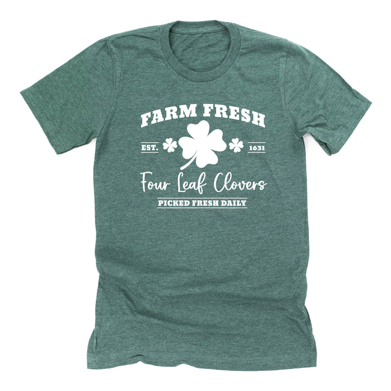 Farm Fresh Four Leaf Clovers - Unisex Tee