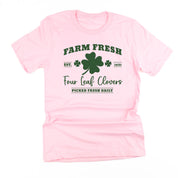 Farm Fresh Four Leaf Clovers - Unisex Tee Little Mama Shirt Shop