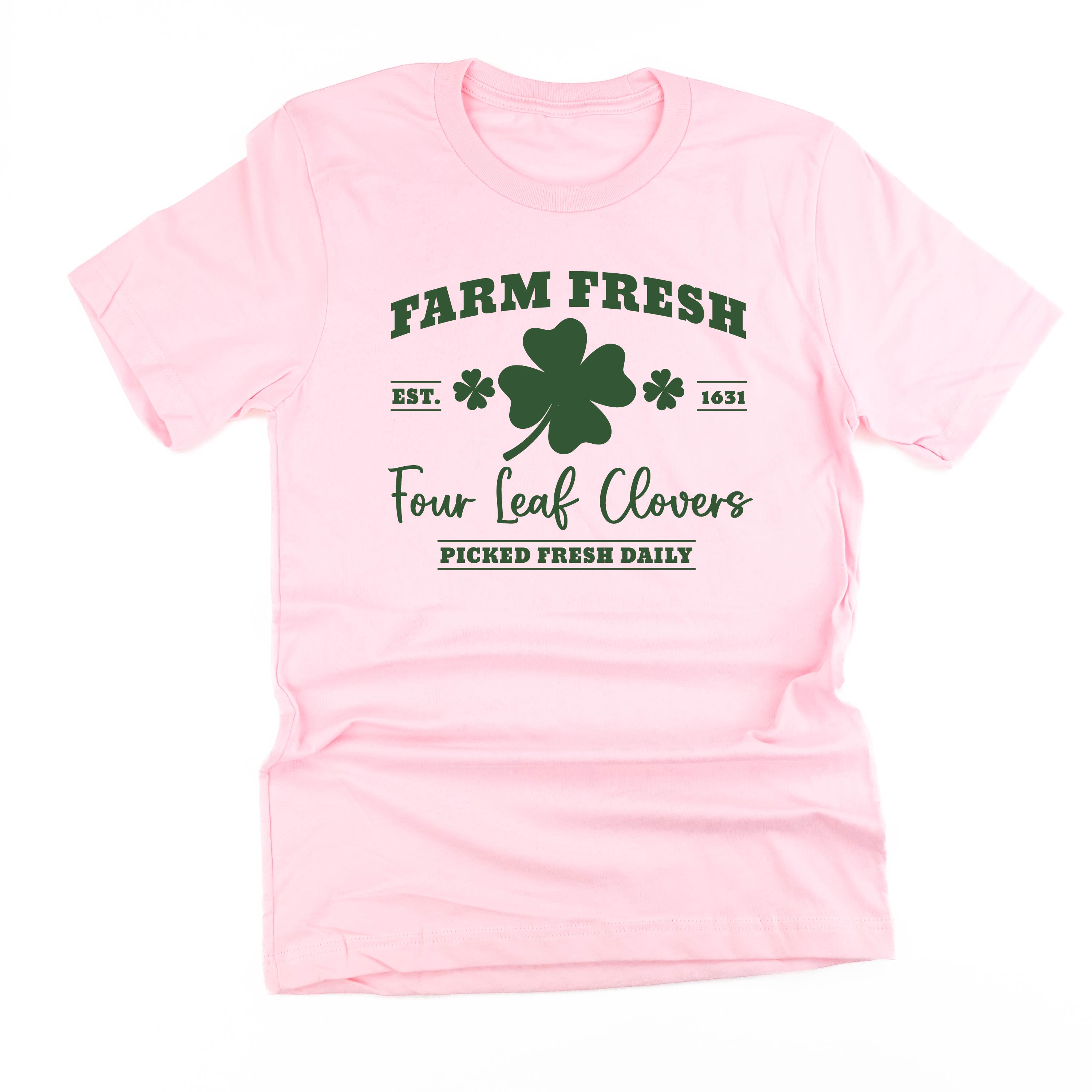 Farm Fresh Four Leaf Clovers - Unisex Tee Little Mama Shirt Shop