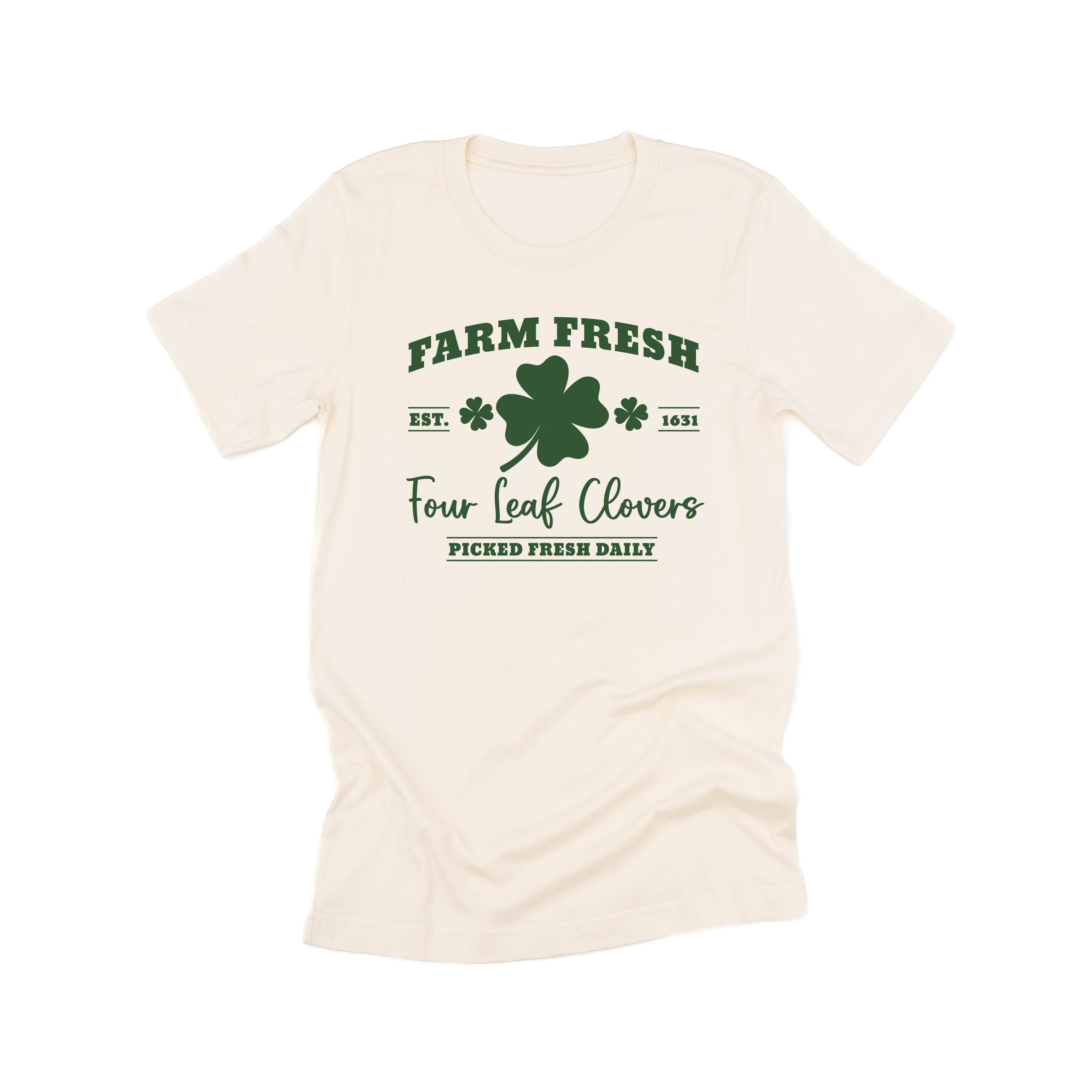 Farm Fresh Four Leaf Clovers - Unisex Tee Little Mama Shirt Shop