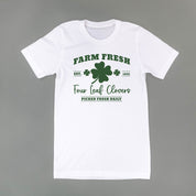 Farm Fresh Four Leaf Clovers - Unisex Tee Little Mama Shirt Shop