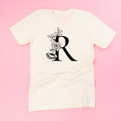 Floral Initials - Unisex Tee Little Mama Shirt Shop