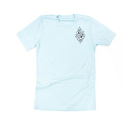 Flower Diamond (Pocket Front) w/ Actually Life is Beautiful and I Have Time (Back) - Unisex Tee Little Mama Shirt Shop