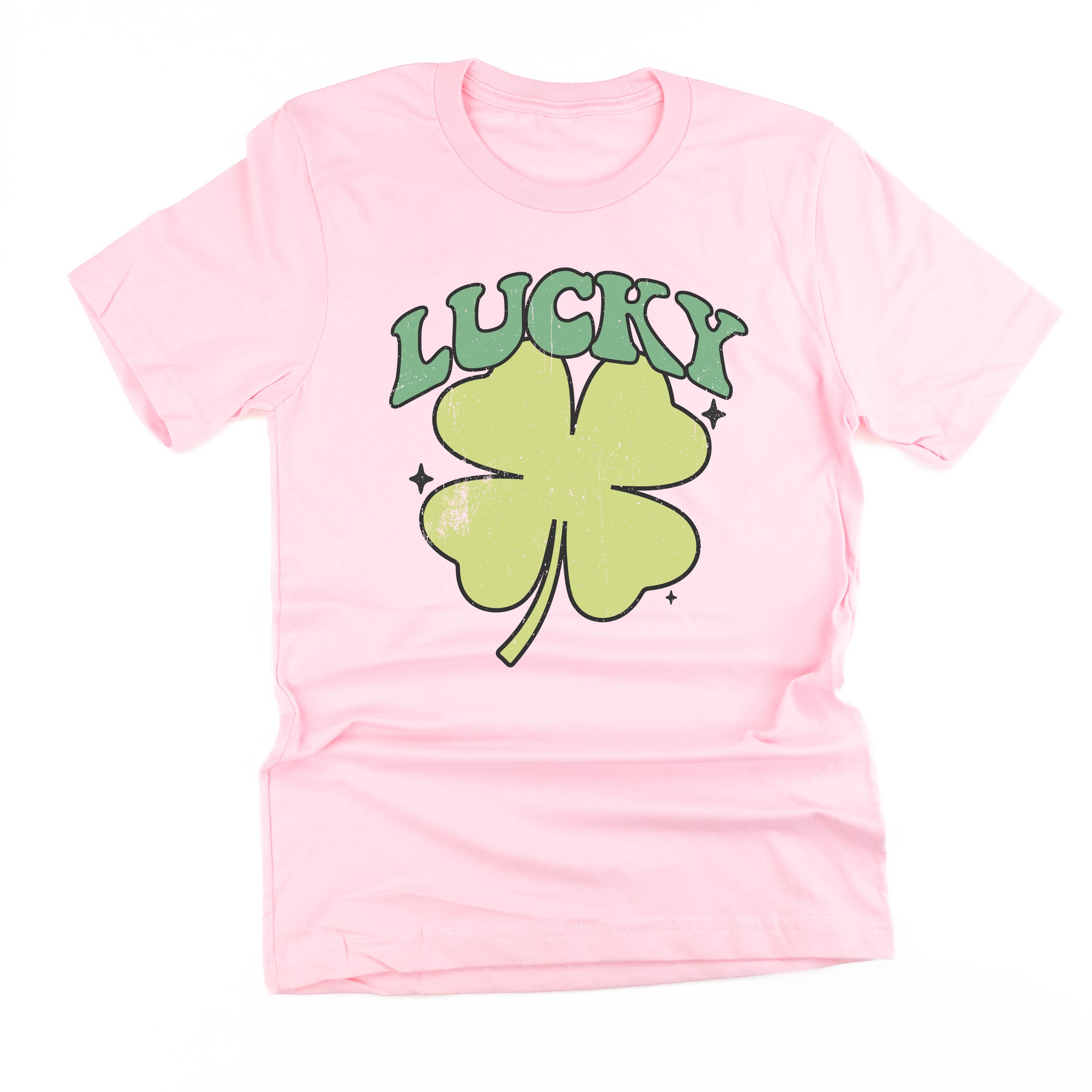 Green Oversized Lucky Shamrock - Unisex Tee Little Mama Shirt Shop