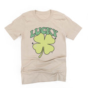 Green Oversized Lucky Shamrock - Unisex Tee Little Mama Shirt Shop