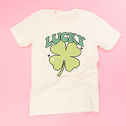 Green Oversized Lucky Shamrock - Unisex Tee Little Mama Shirt Shop