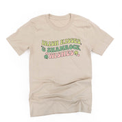 Irish Kisses & Shamrock Wishes - Unisex Tee Little Mama Shirt Shop