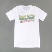 Irish Kisses & Shamrock Wishes - Unisex Tee Little Mama Shirt Shop