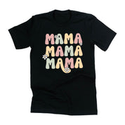 MAMA x3 with Daisies - Unisex Tee Little Mama Shirt Shop