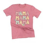 MAMA x3 with Daisies - Unisex Tee Little Mama Shirt Shop