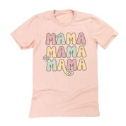 MAMA x3 with Daisies - Unisex Tee Little Mama Shirt Shop