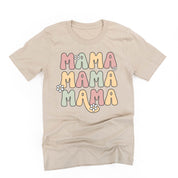 MAMA x3 with Daisies - Unisex Tee Little Mama Shirt Shop