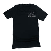 My Only Sunshine Pocket Design w/ Full Sun on Back - Unisex Tee Little Mama Shirt Shop
