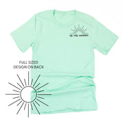 My Only Sunshine Pocket Design w/ Full Sun on Back - Unisex Tee Little Mama Shirt Shop