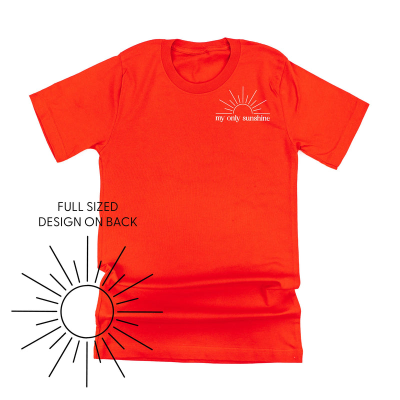 My Only Sunshine Pocket Design w/ Full Sun on Back - Unisex Tee