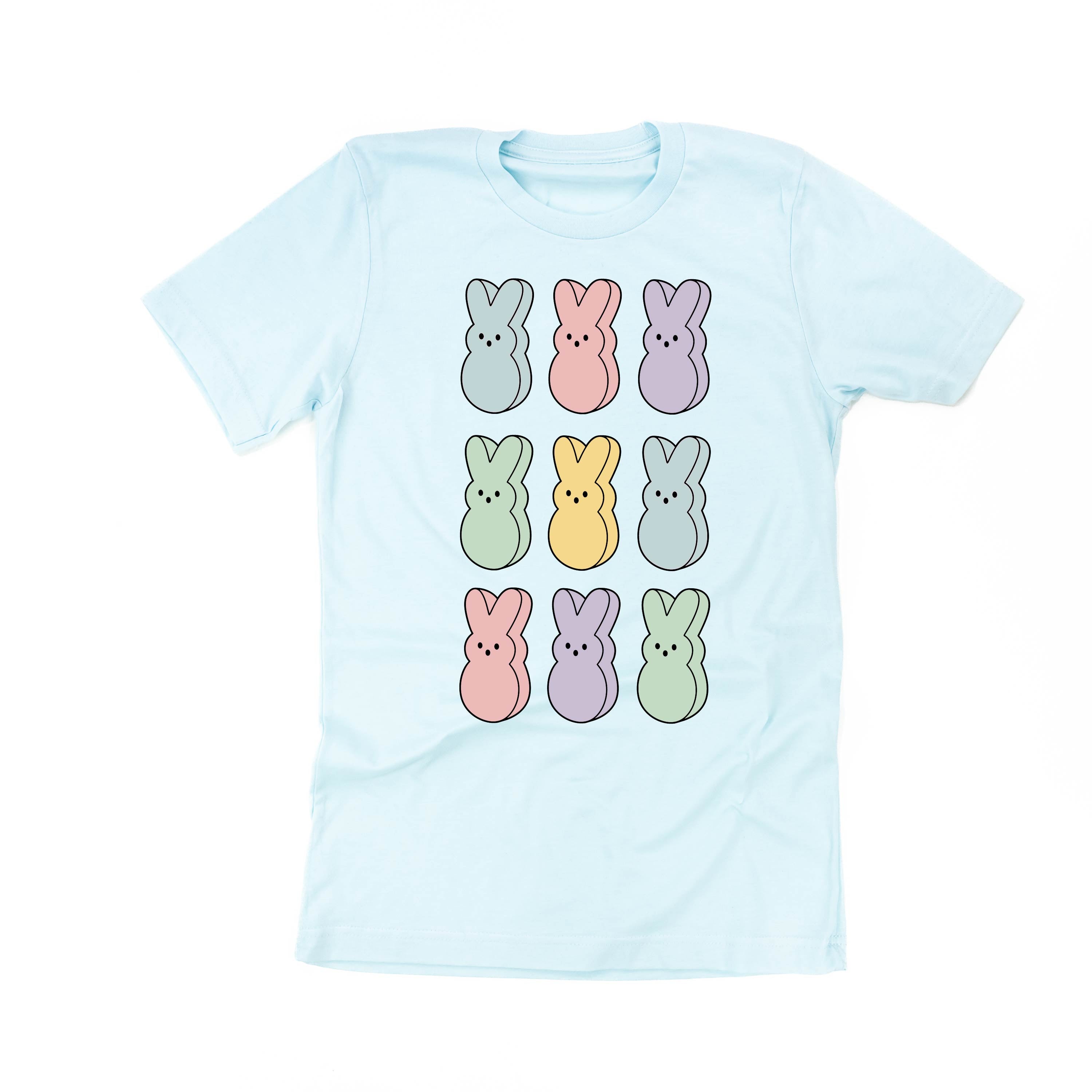 Pastel Peeps - 3x3 - Unisex Tee Little Mama Shirt Shop
