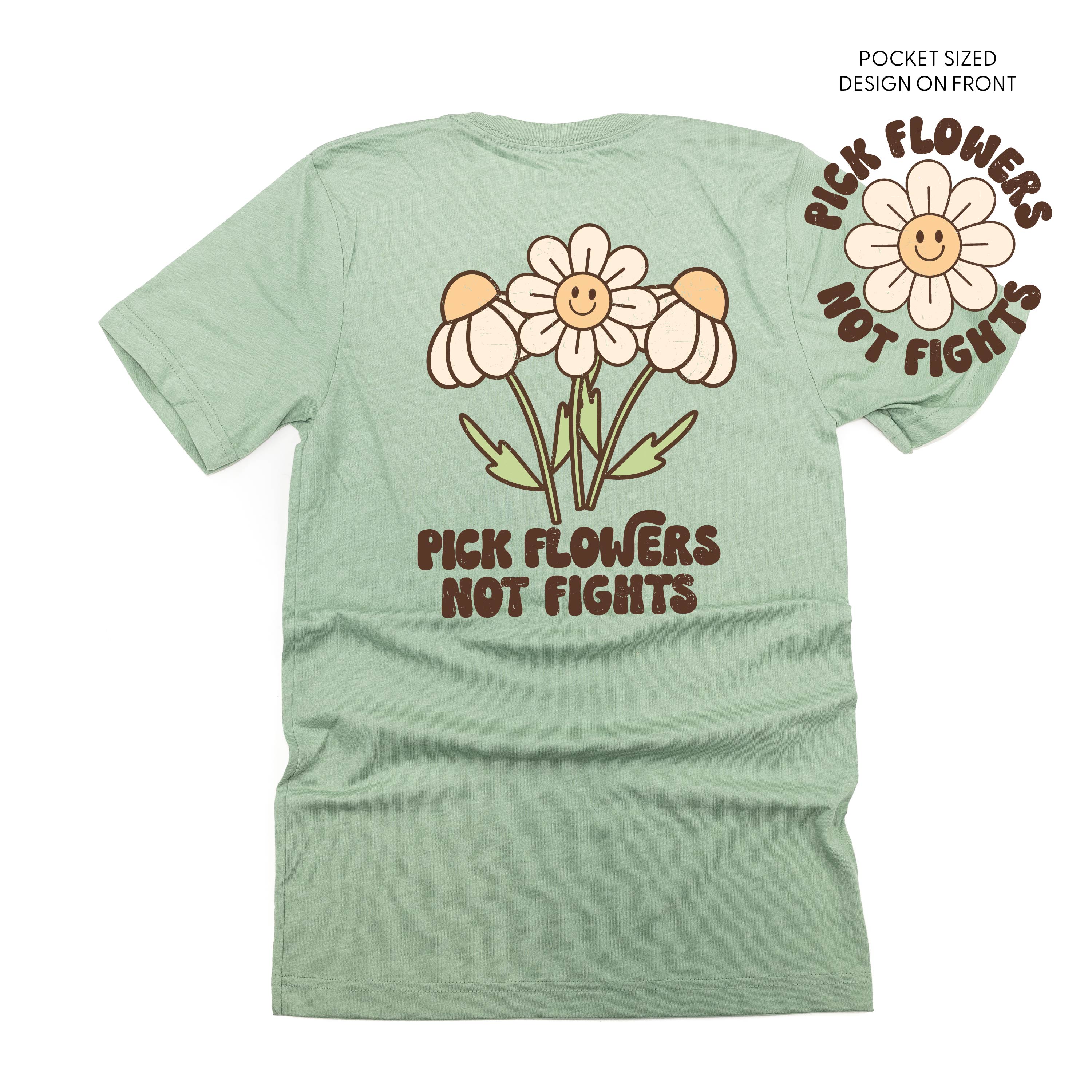 pocket on front- Unisex Tee Little Mama Shirt Shop