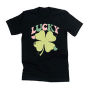 Green Oversized Lucky Shamrock - Unisex Tee Little Mama Shirt Shop