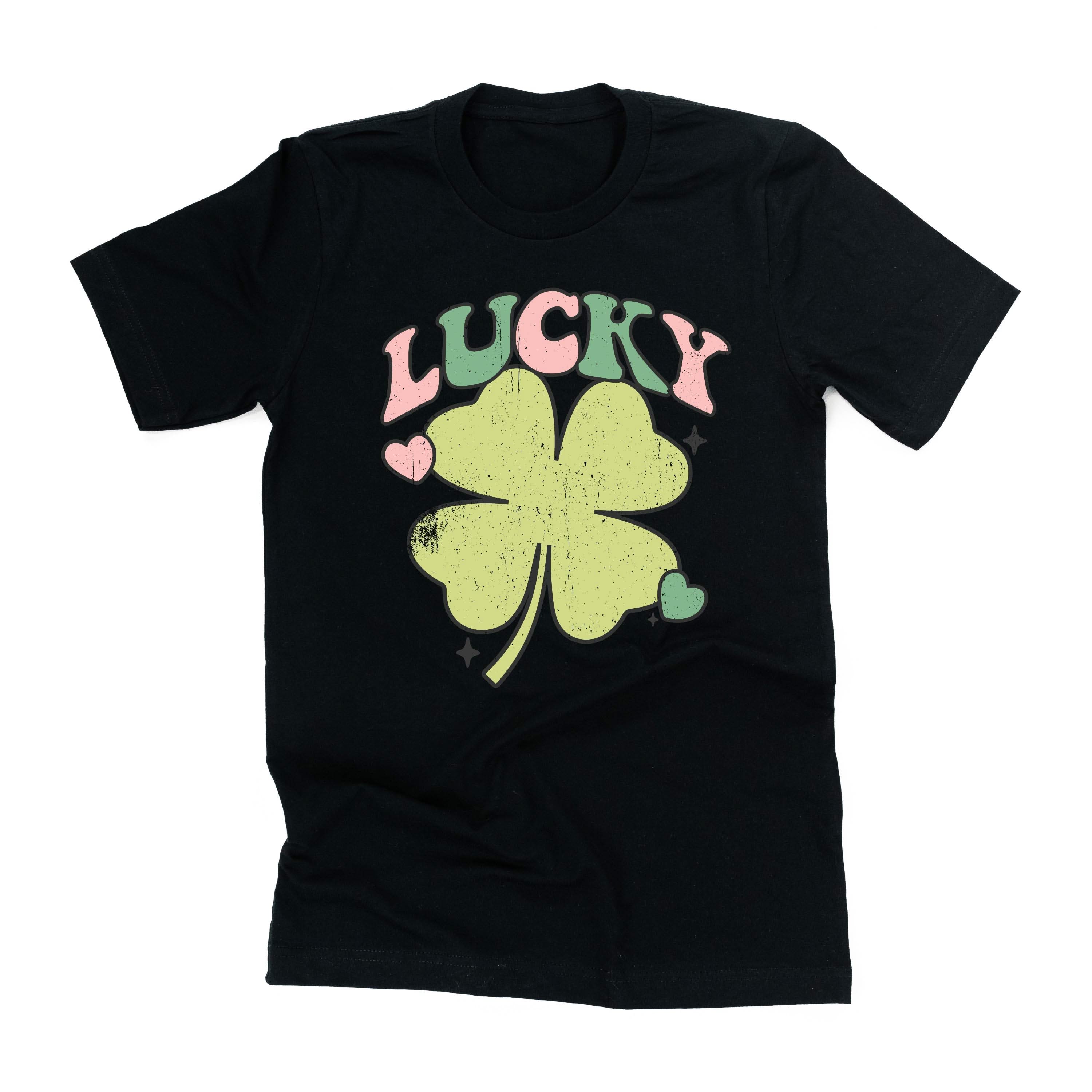 Green Oversized Lucky Shamrock - Unisex Tee Little Mama Shirt Shop