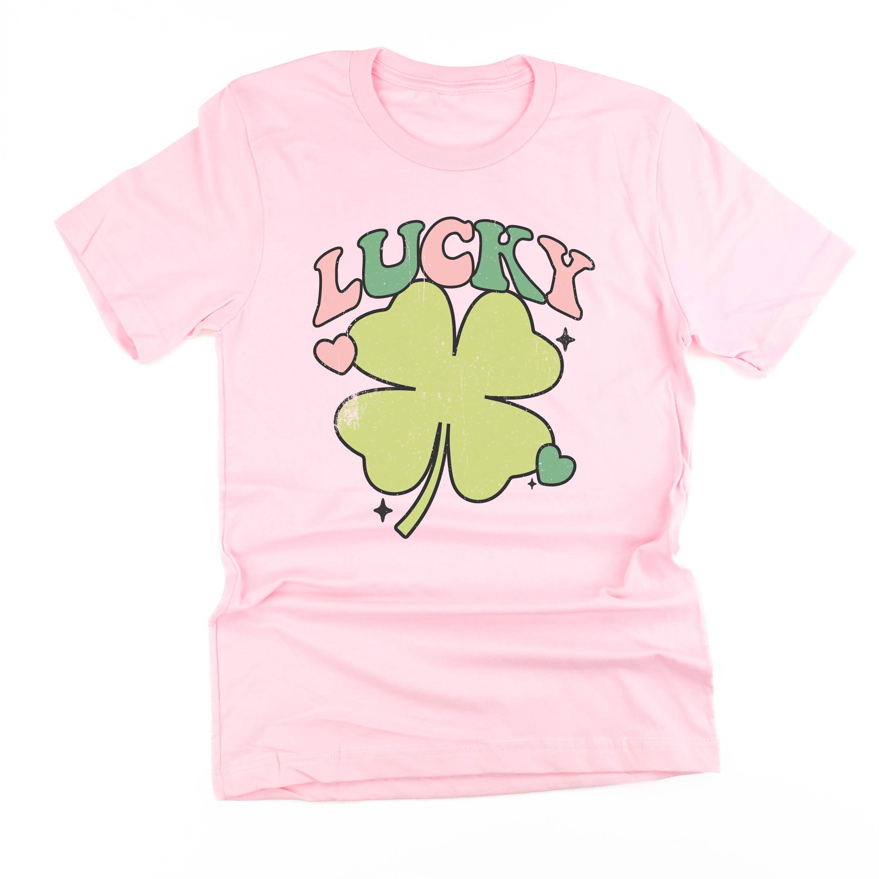 Green Oversized Lucky Shamrock - Unisex Tee Little Mama Shirt Shop