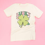 Green Oversized Lucky Shamrock - Unisex Tee Little Mama Shirt Shop