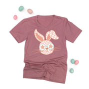 Pink Checkered Bunny - Unisex Tee Little Mama Shirt Shop
