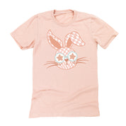 Pink Checkered Bunny - Unisex Tee Little Mama Shirt Shop