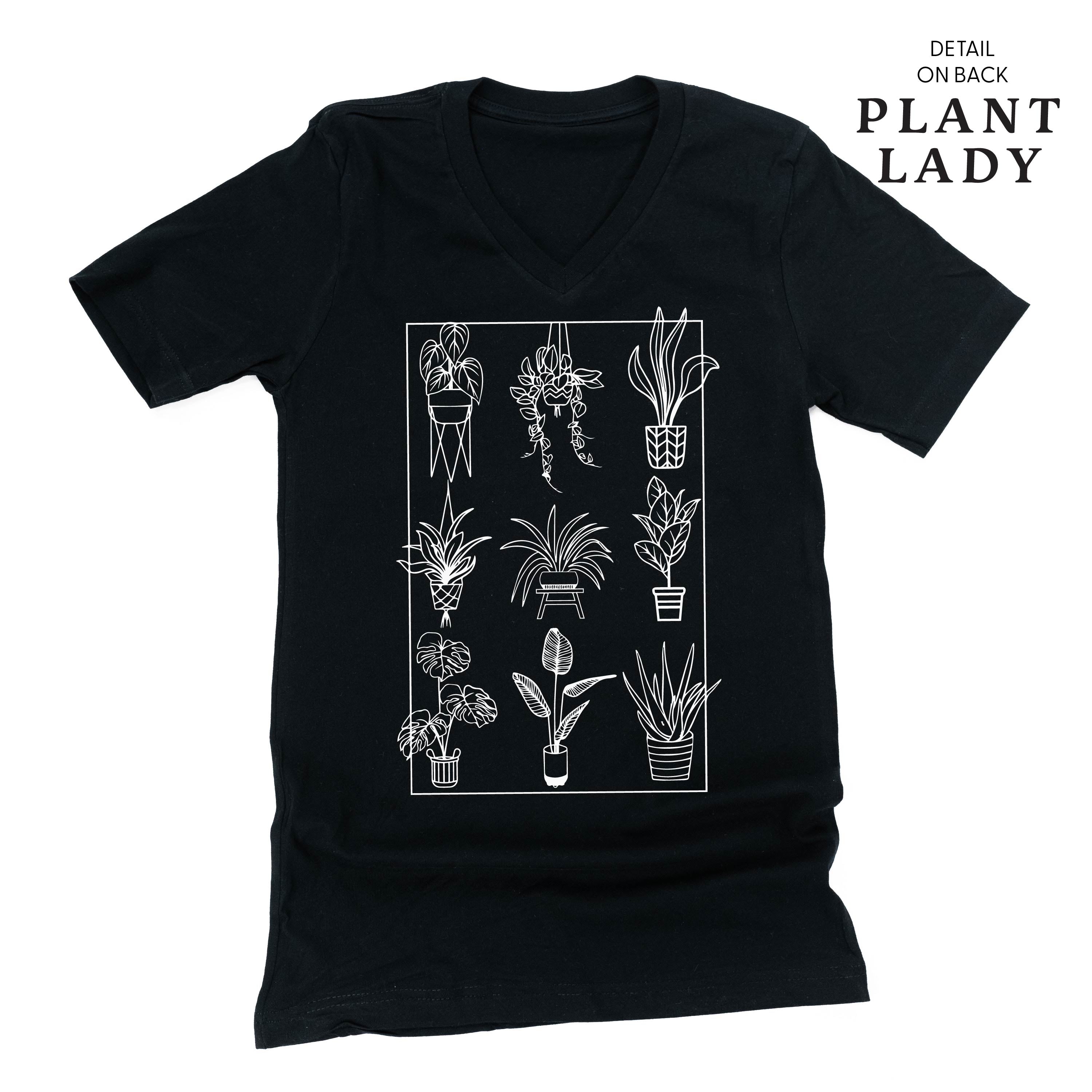 Plant Lady w/ Back Detail - Unisex Tee Little Mama Shirt Shop