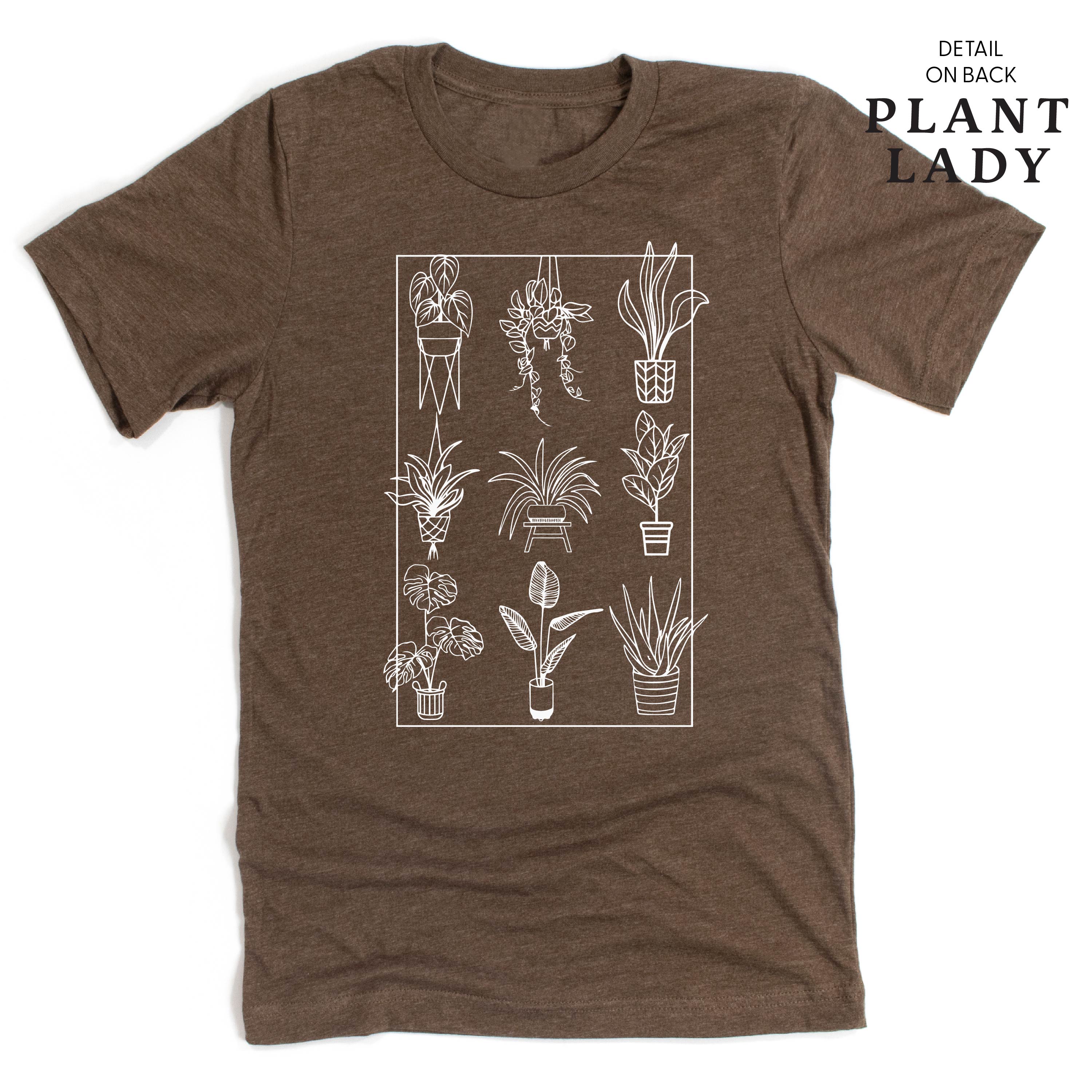 Plant Lady w/ Back Detail - Unisex Tee Little Mama Shirt Shop