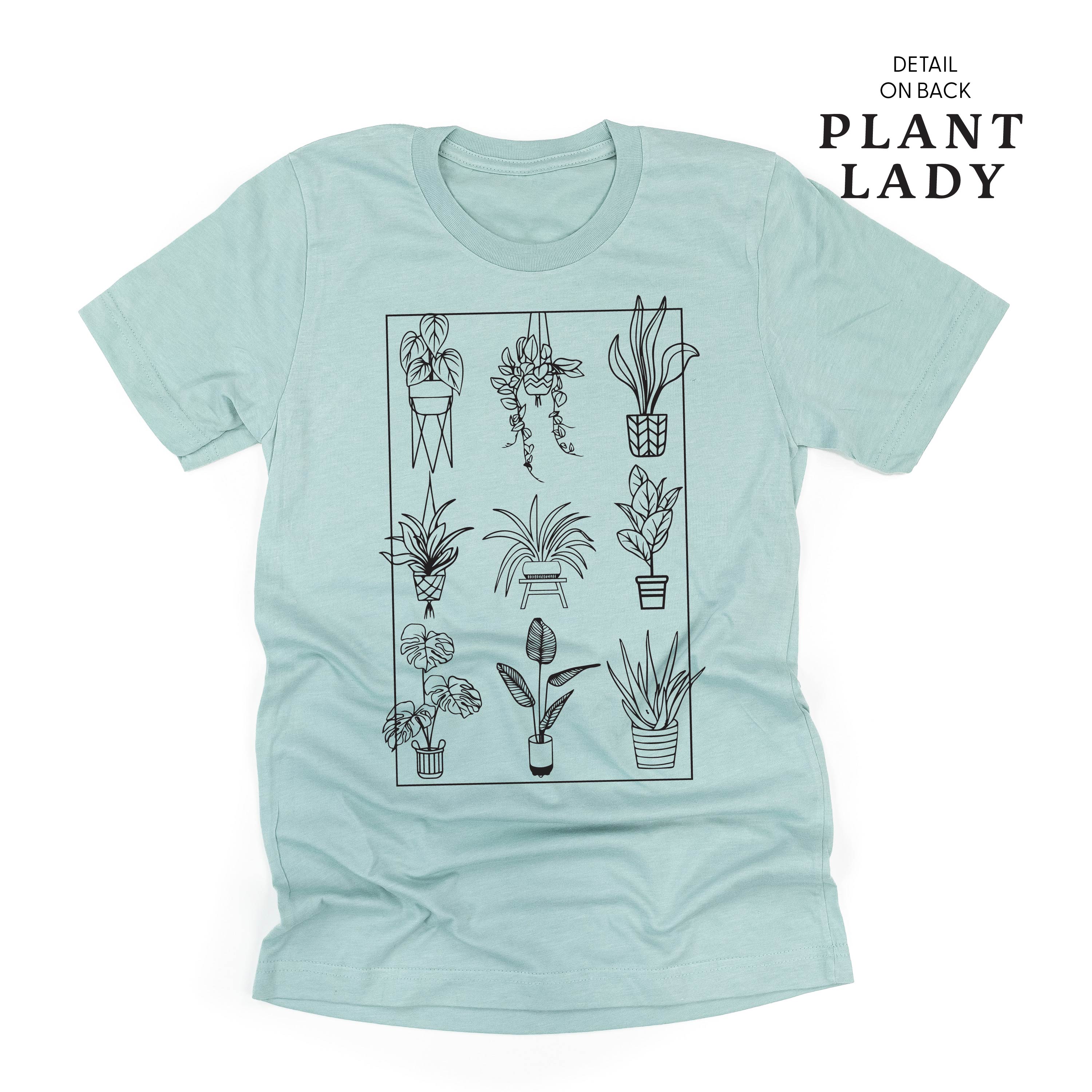 Plant Lady w/ Back Detail - Unisex Tee Little Mama Shirt Shop