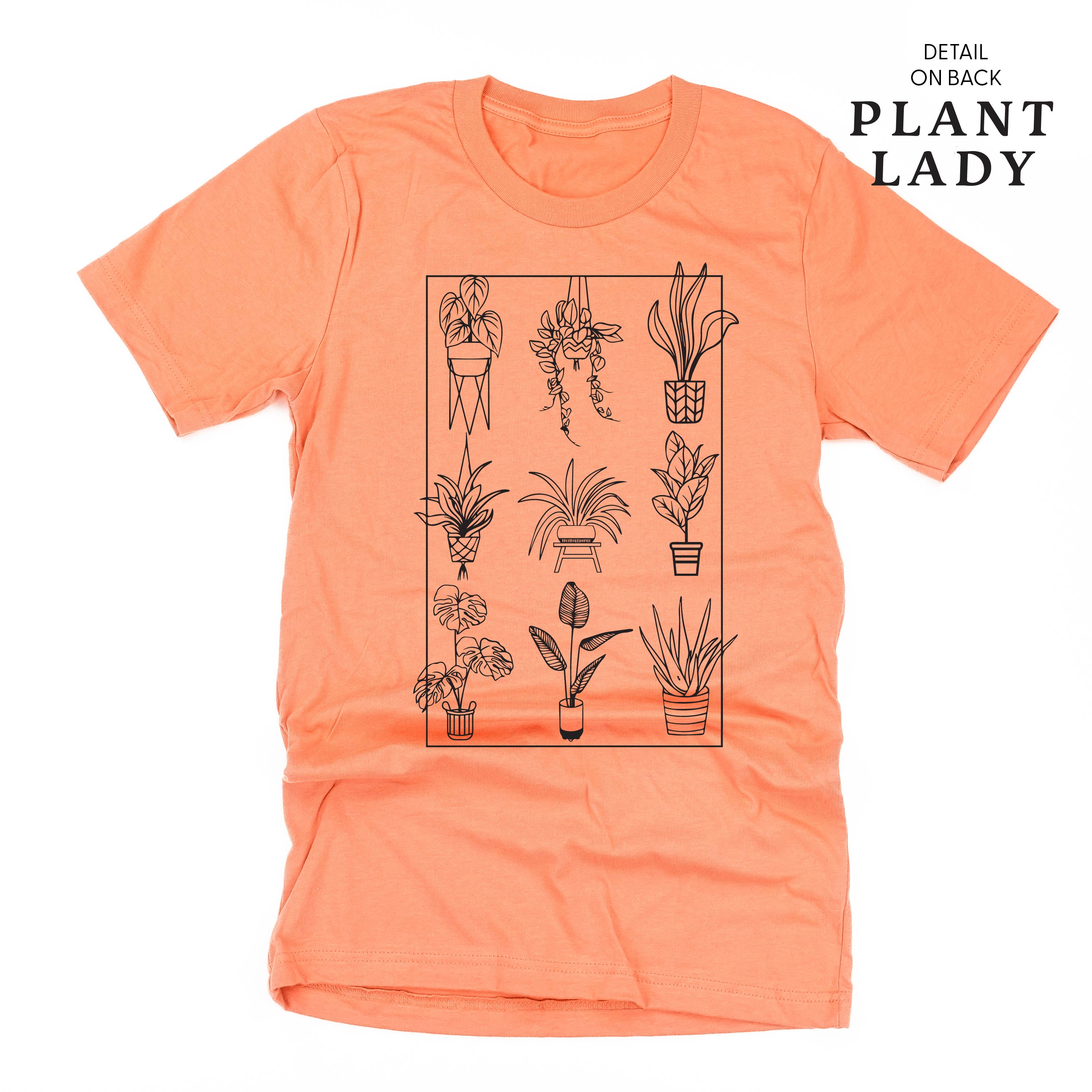 Plant Lady w/ Back Detail - Unisex Tee Little Mama Shirt Shop