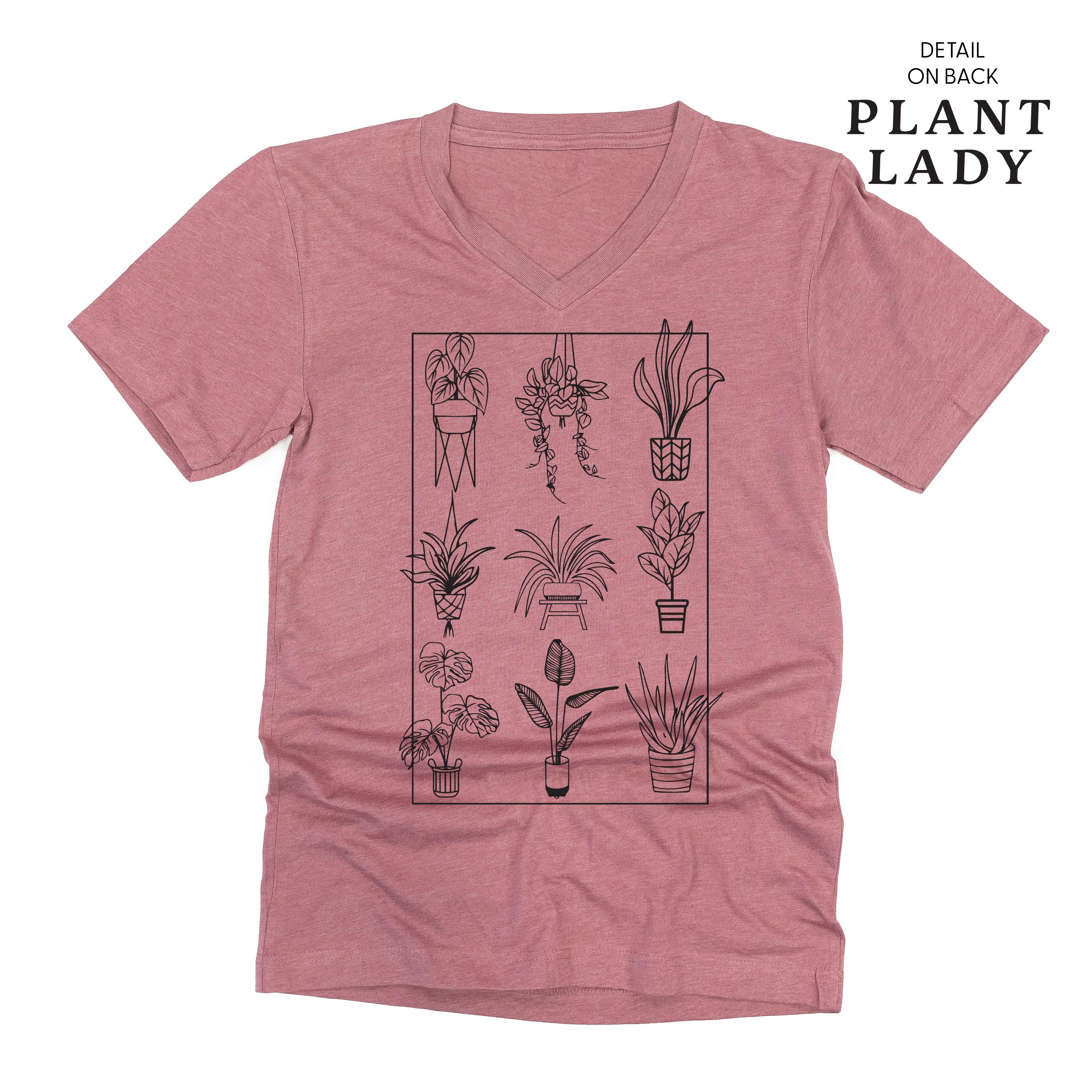 Plant Lady w/ Back Detail - Unisex Tee Little Mama Shirt Shop